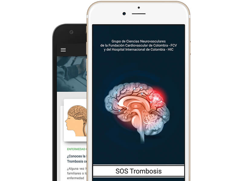 SOS Trombosis app móvil